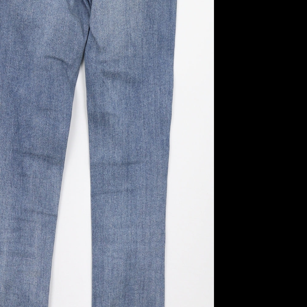 Womens UK Size 6 H&M Regular Fit Skinny Blue Jeans