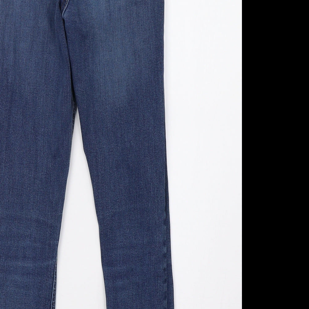Topshop Womens Blue Denim Skinny Jeans Size 26 L32 in