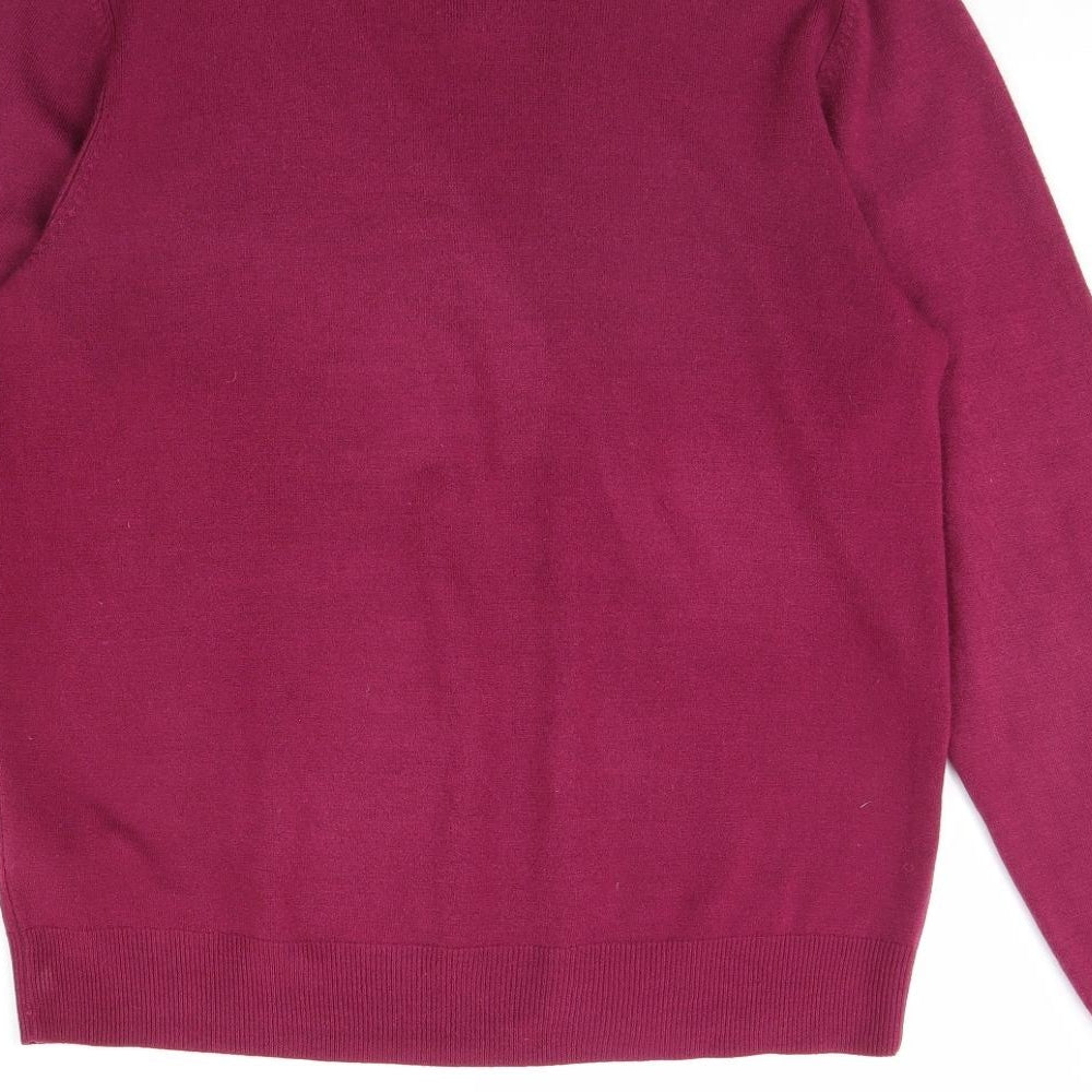 m&s Mens Purple Pullover Jumper Size M