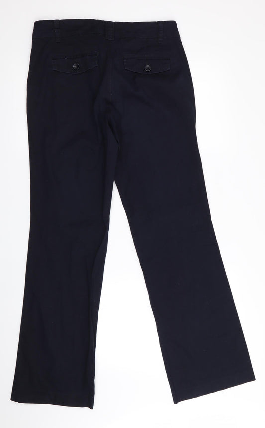 Zero Womens Blue Trousers Size 8 L31 in