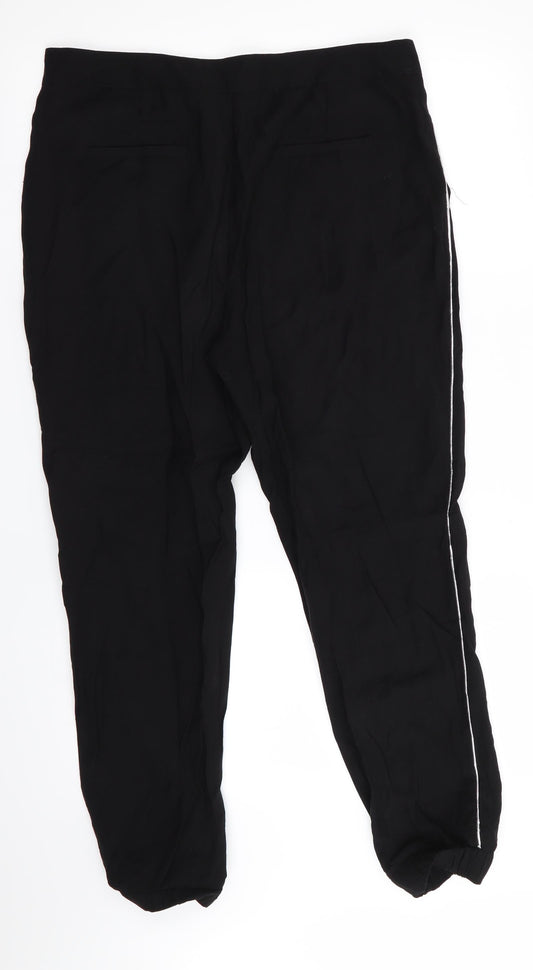 Top Secret Woman Womens Black Jogger Trousers Size 10 L26 in