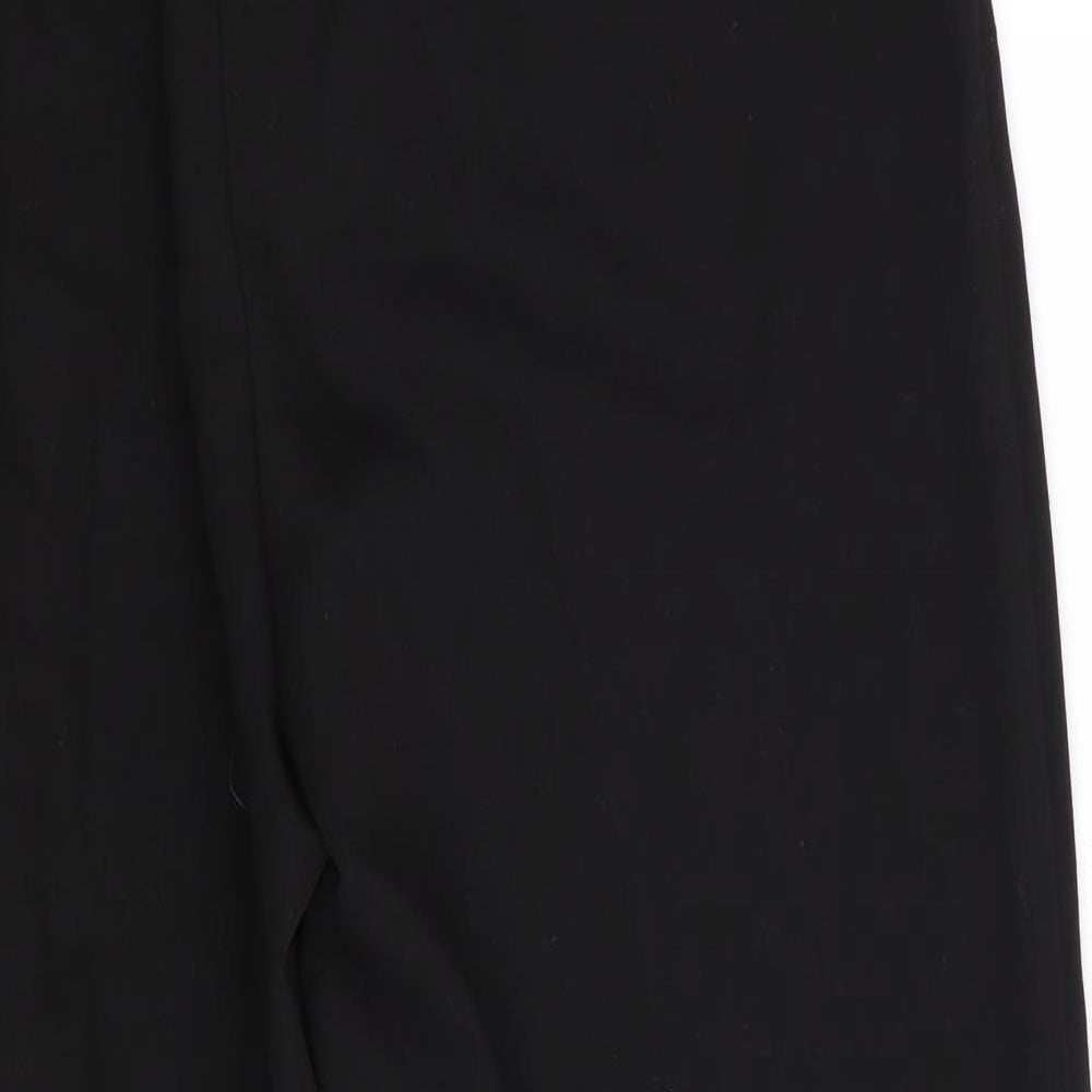 New Look Womens Black Trousers Size 12 L27 in - Park back elastication