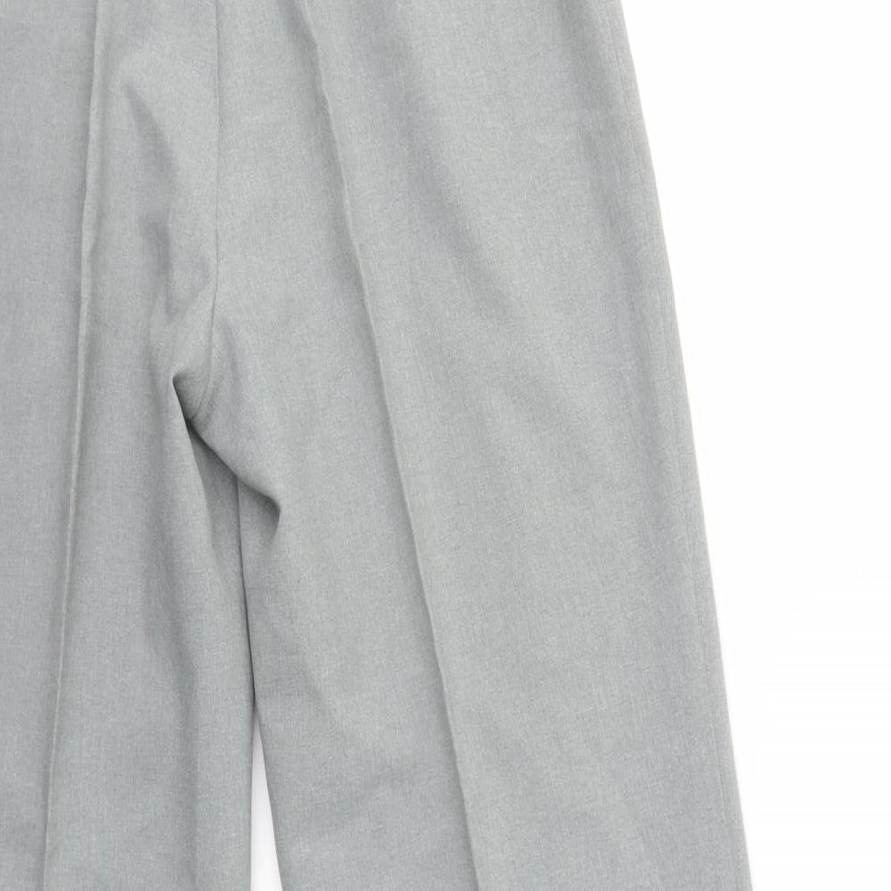 Womens UK Size 14 Street One Regular Fit Dress Pants Grey Trousers