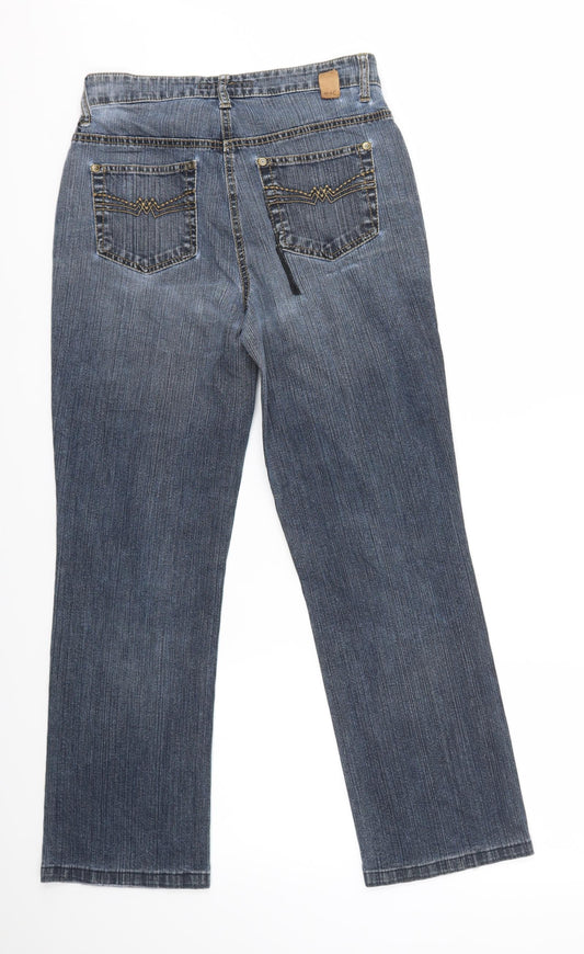 MAC Womens Blue   Straight Jeans Size 38 in L32 in - MELANIE