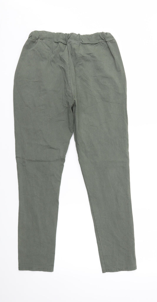 Preworn Womens Green Trousers Size 28 in L26 in
