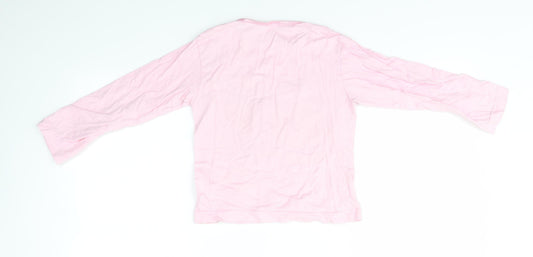 Preworn Girls Multicoloured Solid Top Pyjama Top Size 7-8 Years - SLEEPOVER