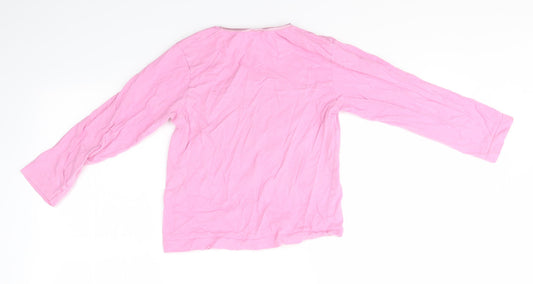 Preworn Girls Pink Solid Top Pyjama Top Size 7-8 Years - DREAMY