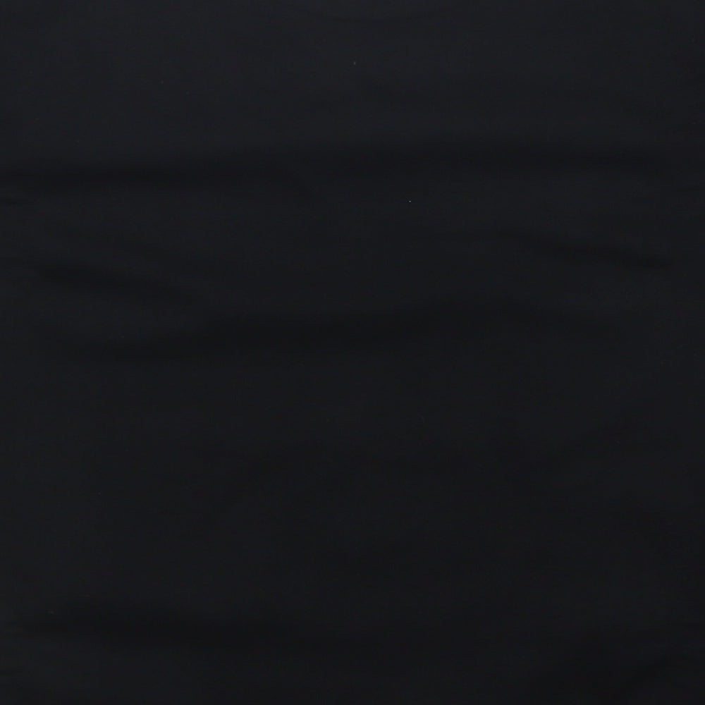 JERZEES Girls Black Basic T-Shirt Size 5-6 Years