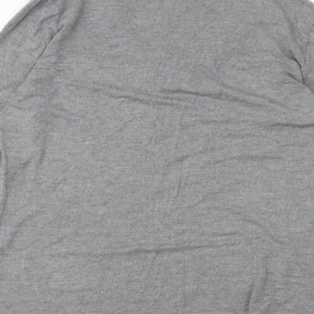 Oscar B Womens Grey Basic T-Shirt Size L