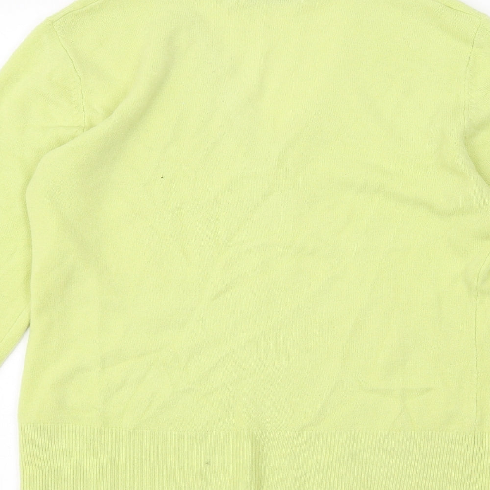 Womens UK Size M M&Co Green Basic T-Shirt