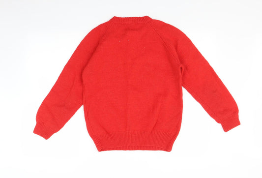 Peggy consitt Womens Red Pullover Jumper Size S