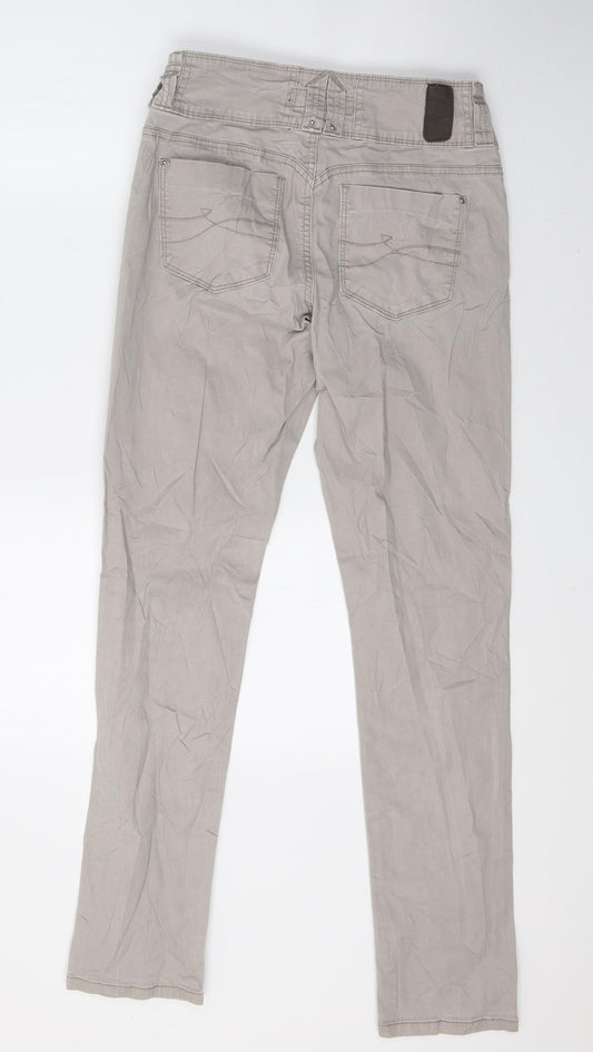 Marc Lauge Womens Grey Trousers Size 8 L31 in