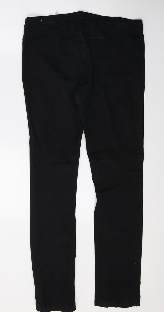 Back view of Only women’s black trousers, size UK 32, 31-inch leg