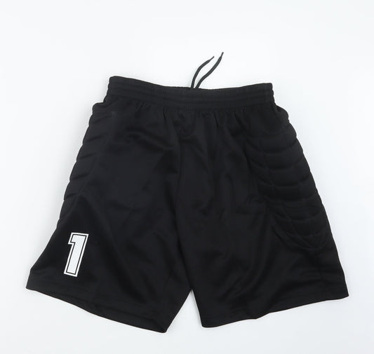 Soccer Kits Mens Black Athletic Shorts Size 26 in