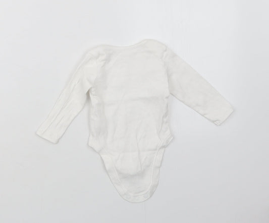 George Baby White Babygrow One-Piece Size 3-6 Months