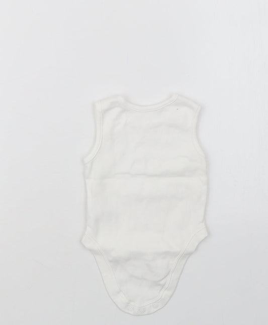 George Baby White Babygrow One-Piece Size 3-6 Months