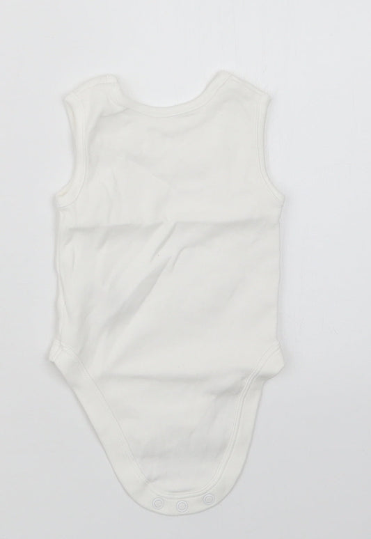 George Baby White Babygrow One-Piece Size 3-6 Months