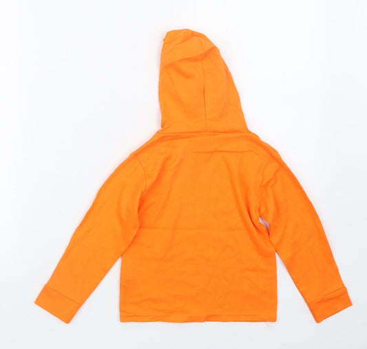 Preworn Boys Orange Pullover Hoodie Size 2-3 Years