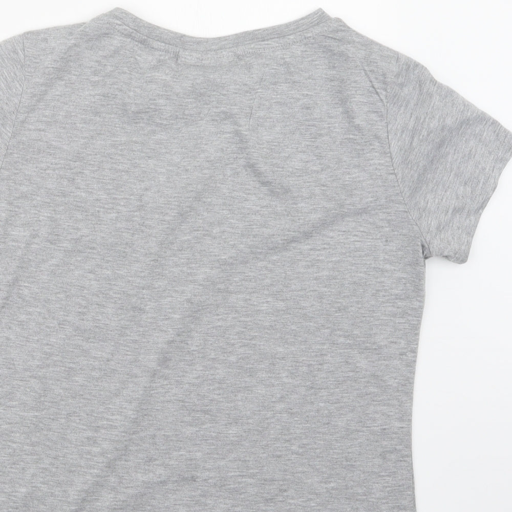 Womens UK Size 14 Bravado Grey Basic T-Shirt