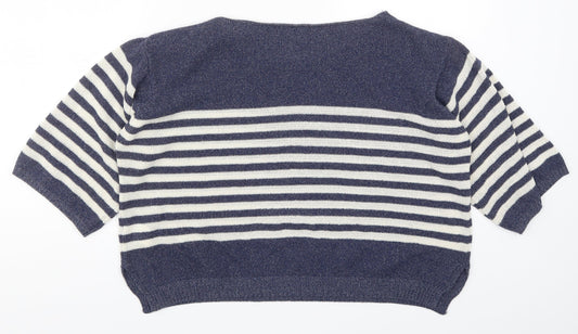 Womens UK Size S Preworn Blue Pullover Jumper