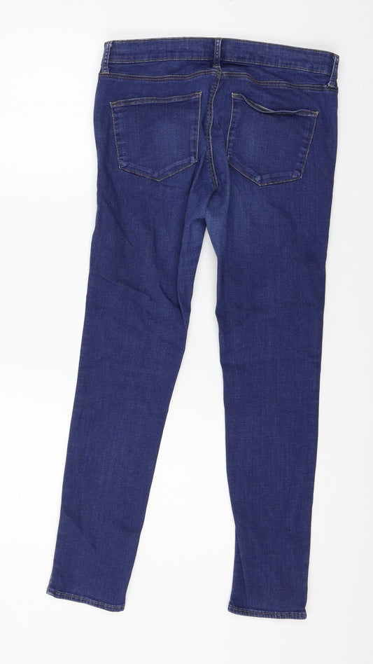 Topshop Womens Blue Denim Skinny Jeans Size 10 L26 in