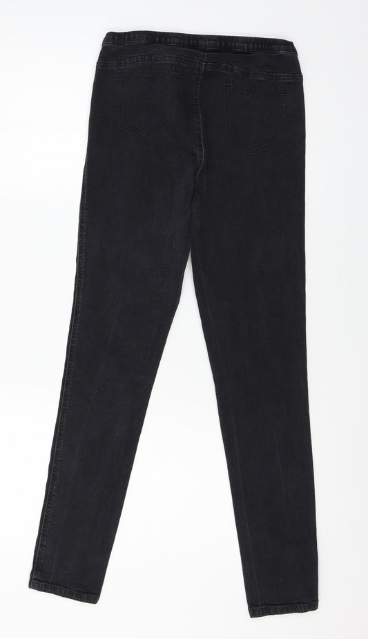 George Womens Grey Denim Jegging Jeans Size 12 L27 in