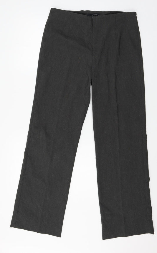 b.young Womens Grey Trousers Size 16 L31 in