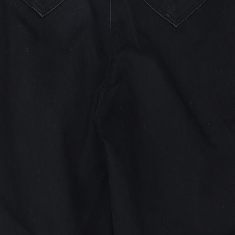 M&Co Womens Blue Velour Jegging Jeans Size 10 L22 in