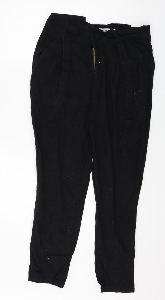 Just Fab Womens Black Trousers Size 30 in L25 in