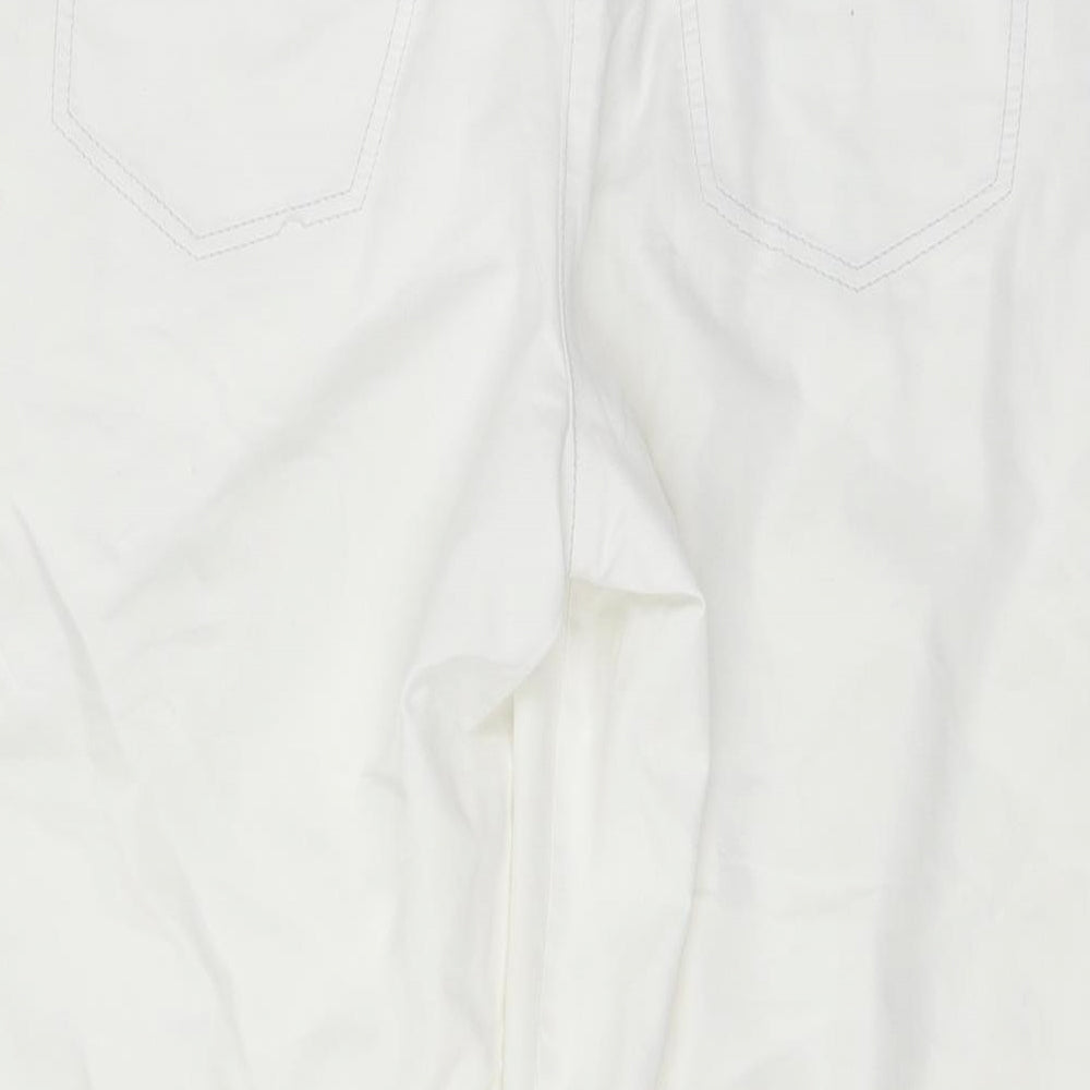 Gerry Weber Womens White Cropped Trousers Size 36 in L24 in
