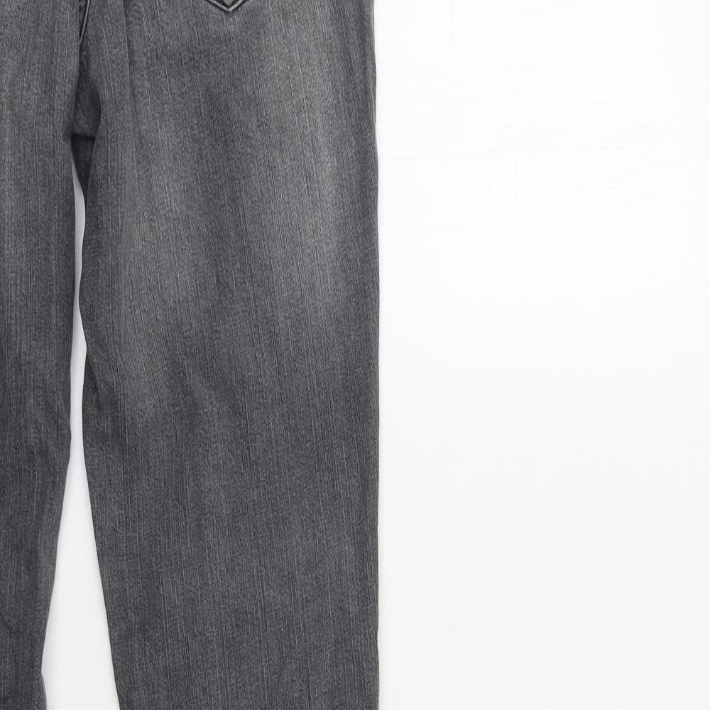 Zara Womens Grey Denim Skinny Jeans Size 10 L30 in