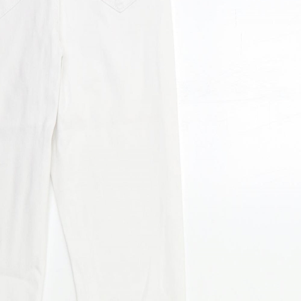 Denim & Co. Womens White Denim Skinny Jeans Size 8 L29 in