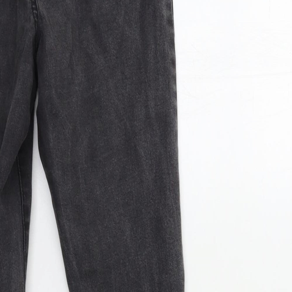 Denim & Co. Womens Grey Denim Skinny Jeans Size 12 L28 in