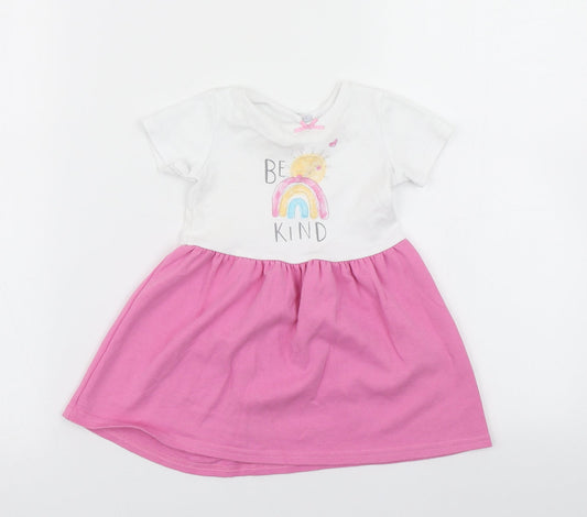 Studio Girls Pink Skater Dress Size 9-12 Months