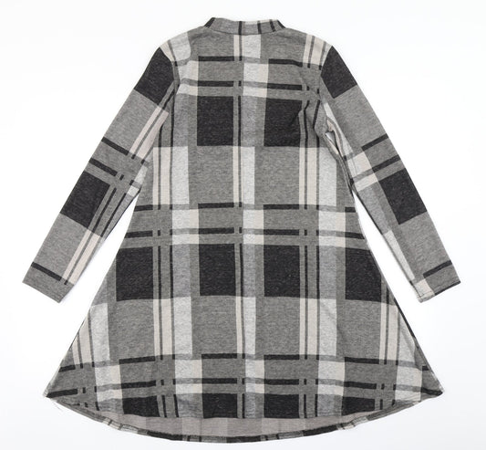 Atmosphere Womens Black Plaid Fit & Flare Size 8