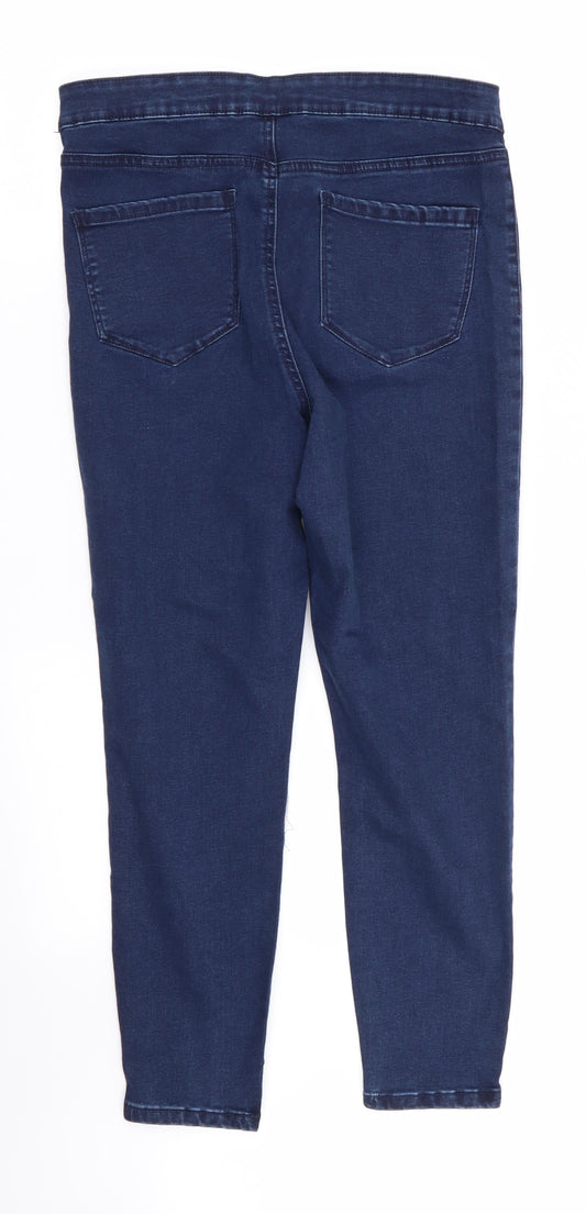 denim and co Womens Blue Skinny Jeans Size 14 L23 in