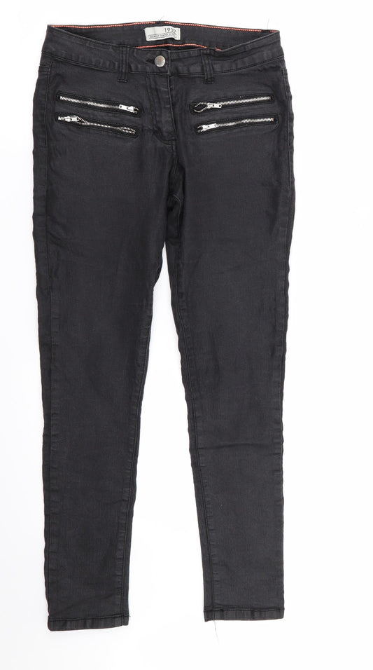 Womens UK Size 10 South Regular Fit Skinny Black Jeans