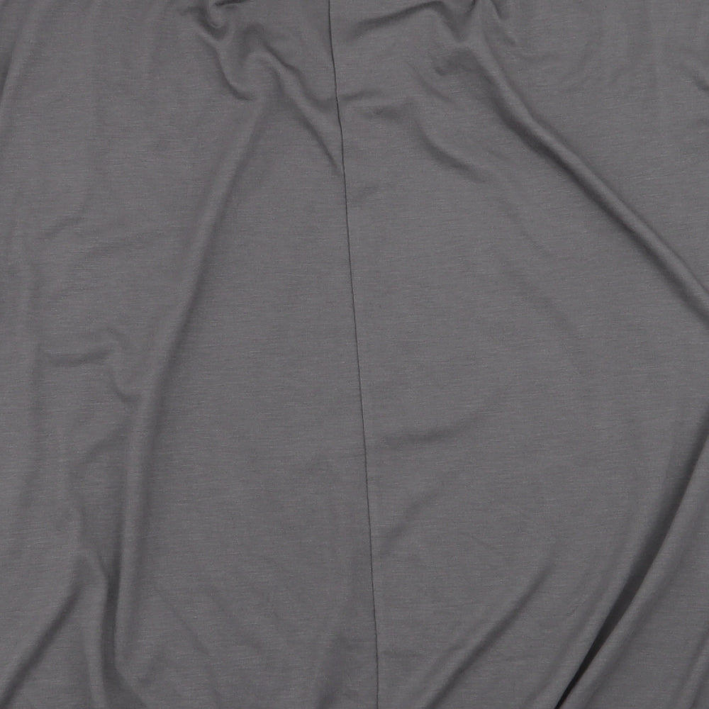 Womens UK Size M Rainbow Grey Basic T-Shirt