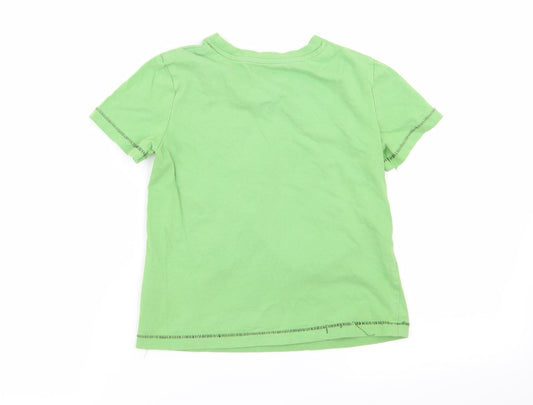 Cherokee Boys Green Basic T-Shirt Size 4-5 Years