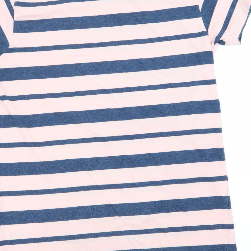 Brand and care label for Primark girls’ multicoloured striped basic t-shirt, size 12-13, years