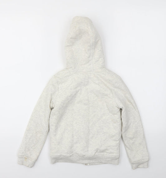 Nutmeg Girls Ivory Full Zip Jumper Size 7-8 Years