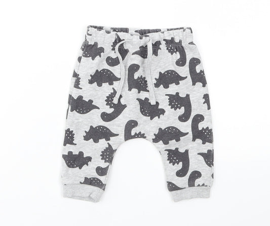 Matalan Boys Grey Animal Print Pullover Jumper Size 0-3 Months