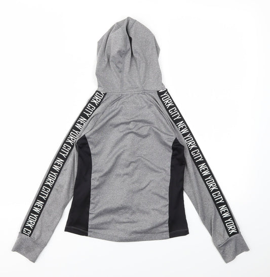 Primark Girls Grey Full Zip Jumper Size 8-9 Years
