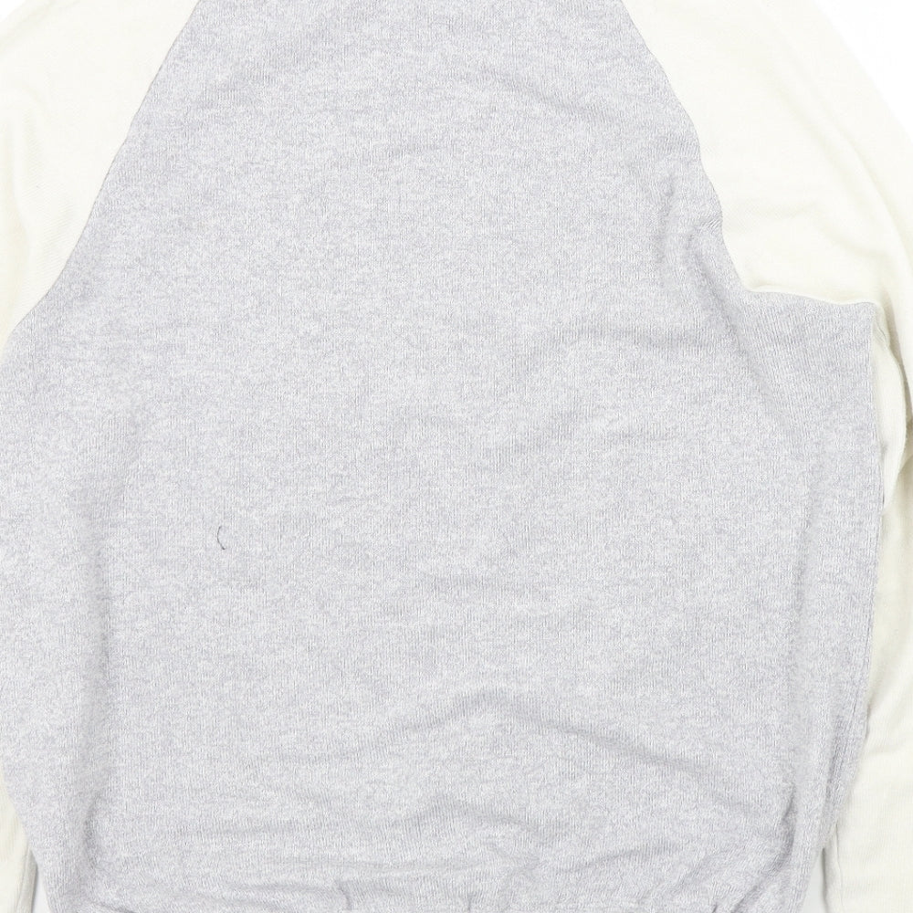 NEXT Womens Grey Solid Top Pyjama Top Size 14