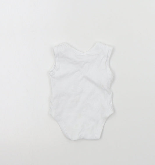Primark Baby White Colourblock Babygrow One-Piece Size Newborn