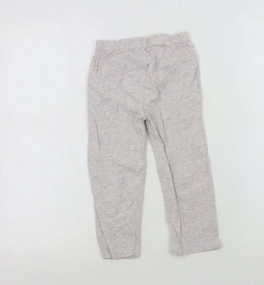 Primark Girls Grey Colourblock Top Pyjama Pants Size 2-3 Years