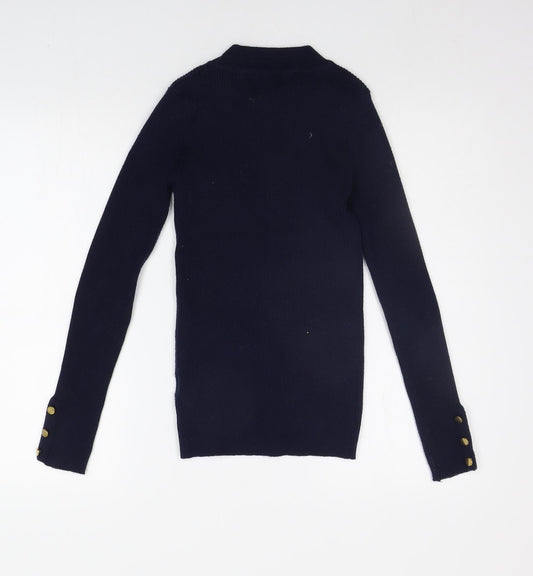 In Vogue Womens Blue Pullover Jumper Size M