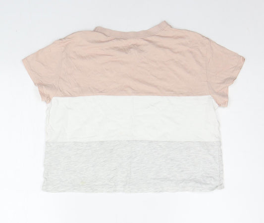 H&M Girls Pink Basic T-Shirt Size 11-12 Years