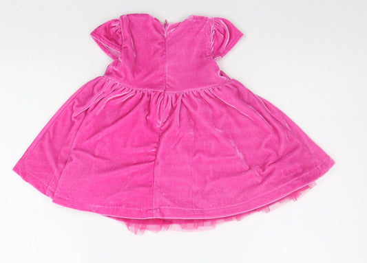 Coolclub Girls Pink Fit & Flare Size 6-9 Months