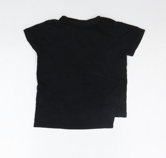 Primark Girls Black Basic T-Shirt Size 2-3 Years
